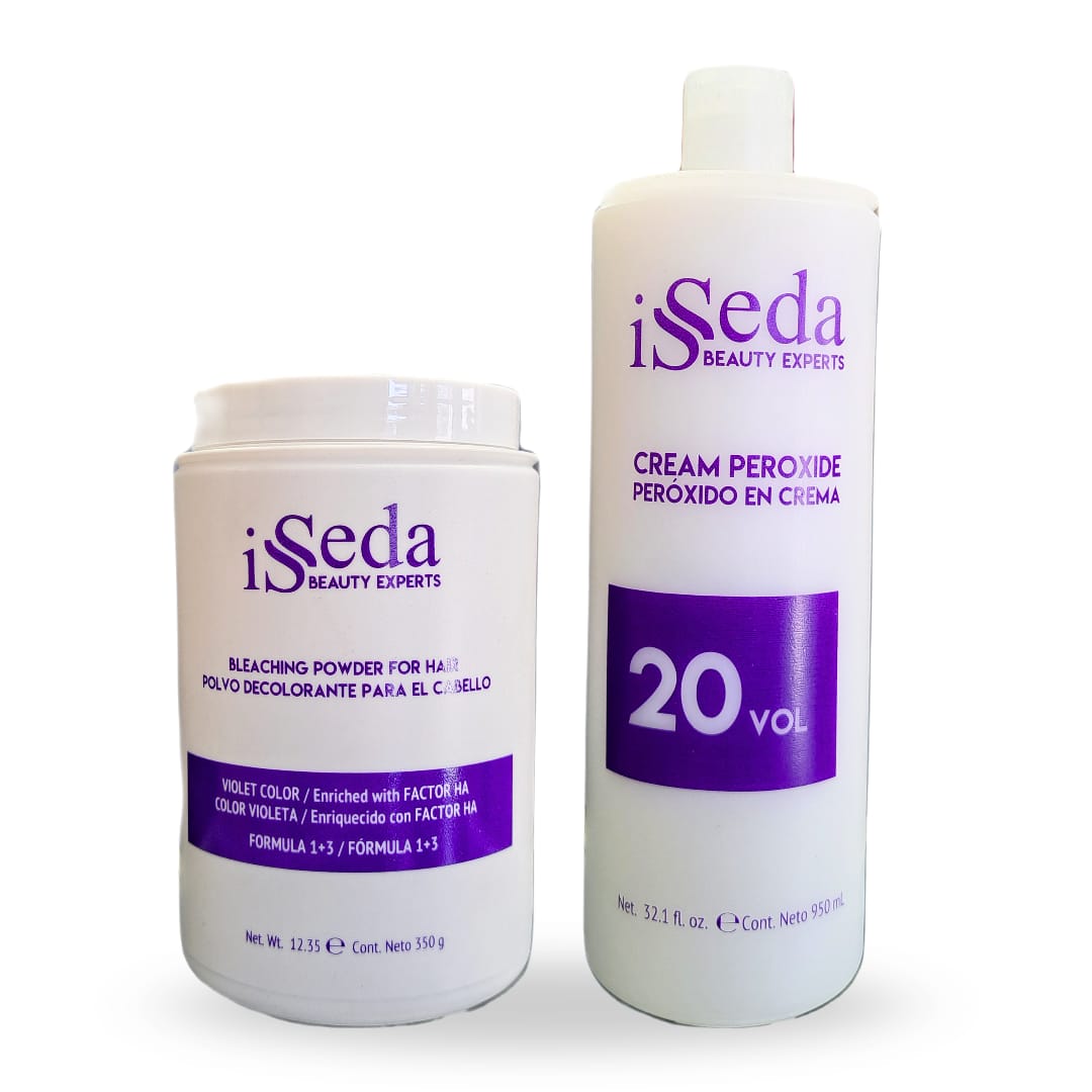 Polvo Decolorante 350g con Peroxido - Isseda Beauty Experts