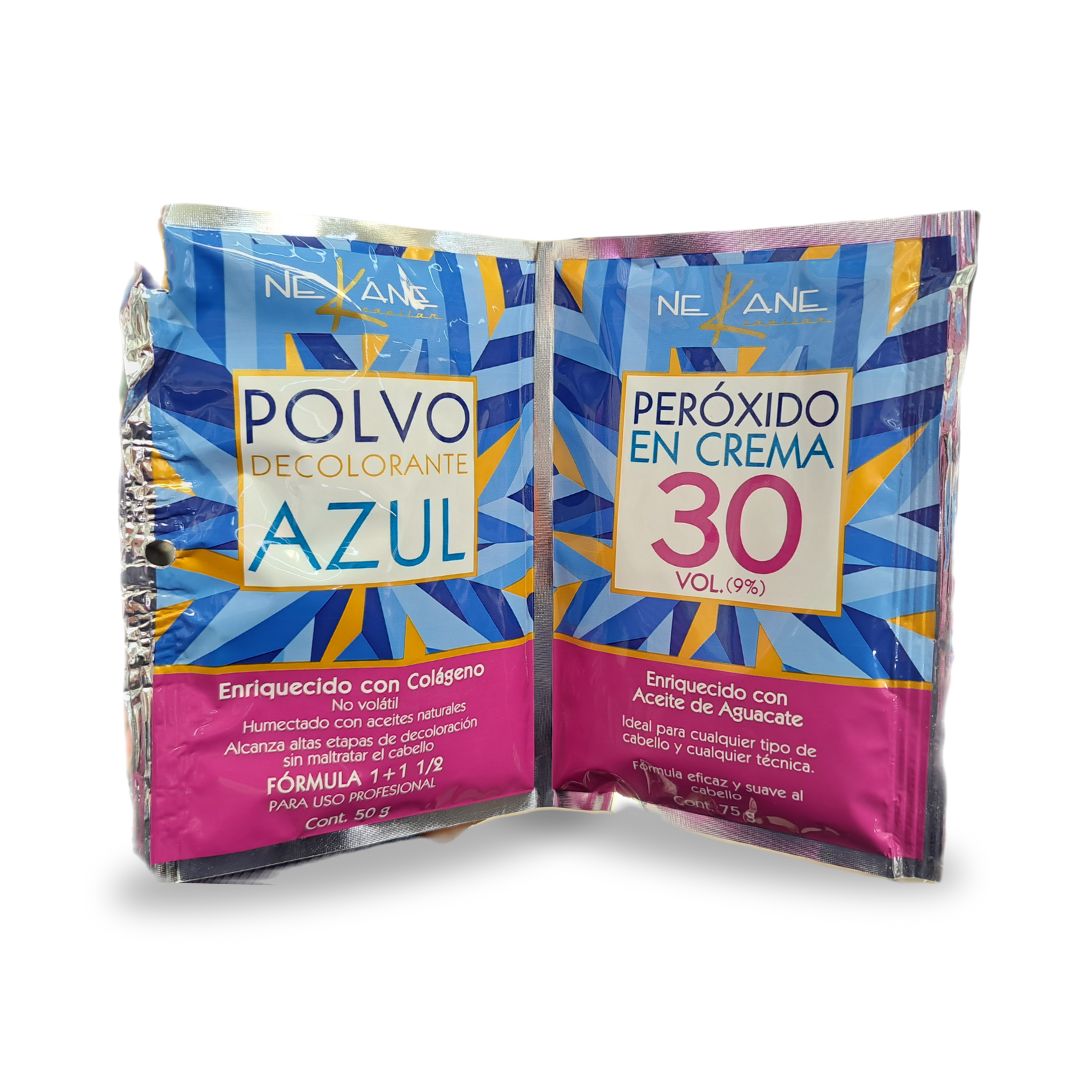 Juego Decolorante Polvo Azul 50g - Nekane