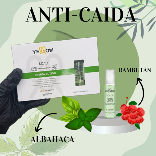 Ampolleta Scalp Energy 6 pzas. - Yellow Professional