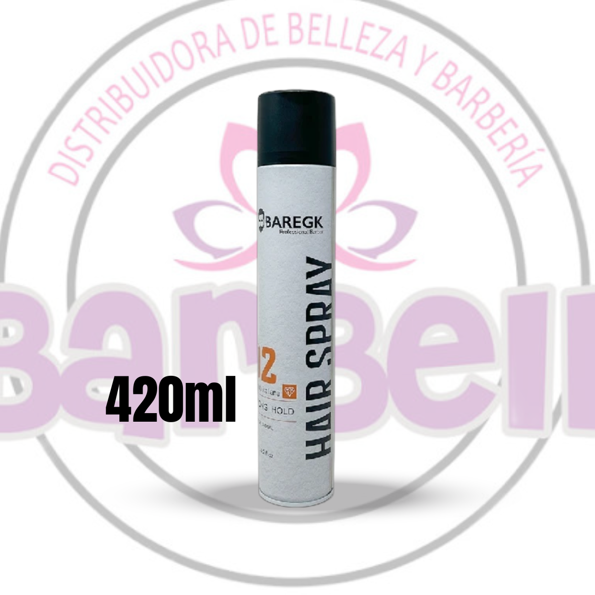 Spray fijador p/cabello 02 Strong Hold 420ml - Baregk