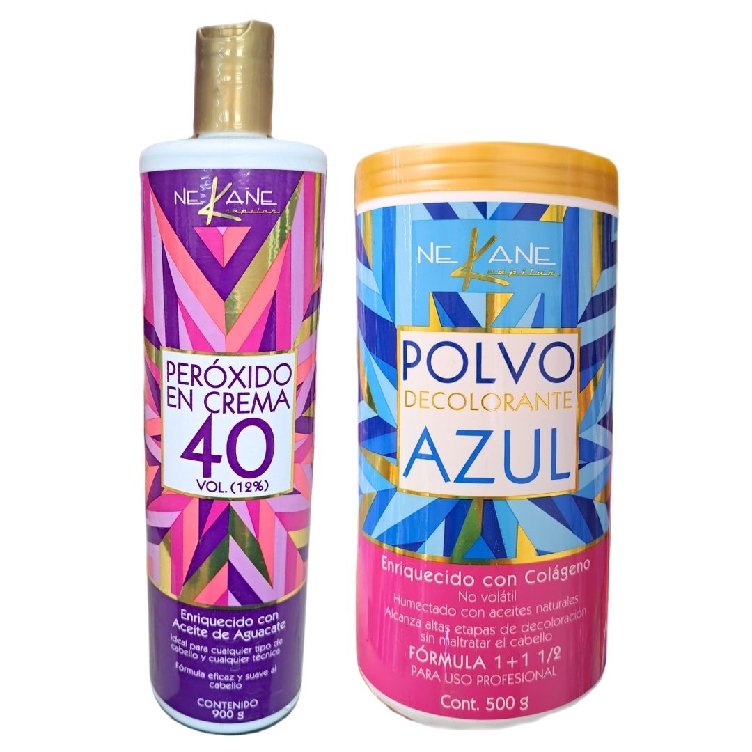 Juego Decolorante en polvo 500g - Nekane