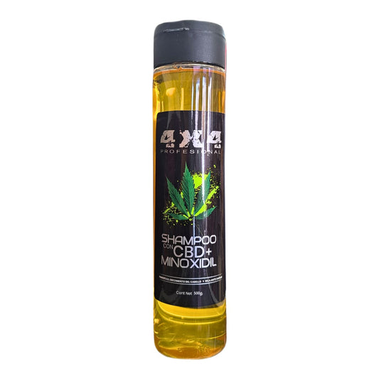 Shampoo con CBD + Minoxidil 500g - 4x4 Profesional