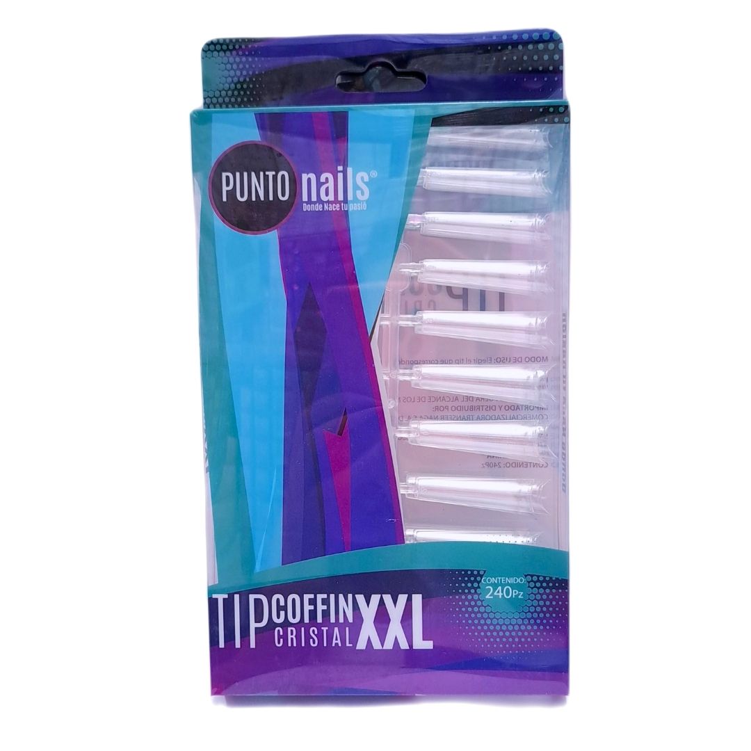 Tips Coffin  XXL 240 pzas - Punto Nails