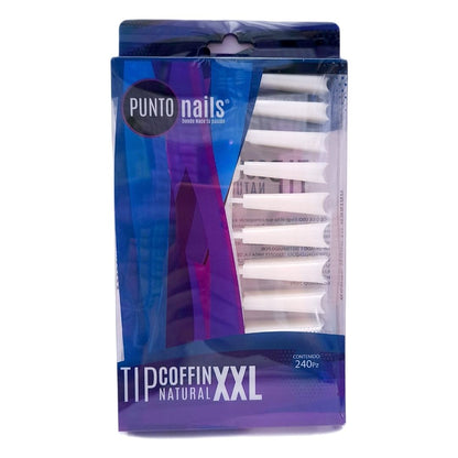 Tips Coffin  XXL 240 pzas - Punto Nails