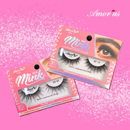 Pestañas 3D Faux Mink - Amor Us
