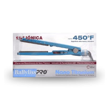 Plancha Alisadora Iónica Nano Titanium de 3.17 cm - Babyliss Pro