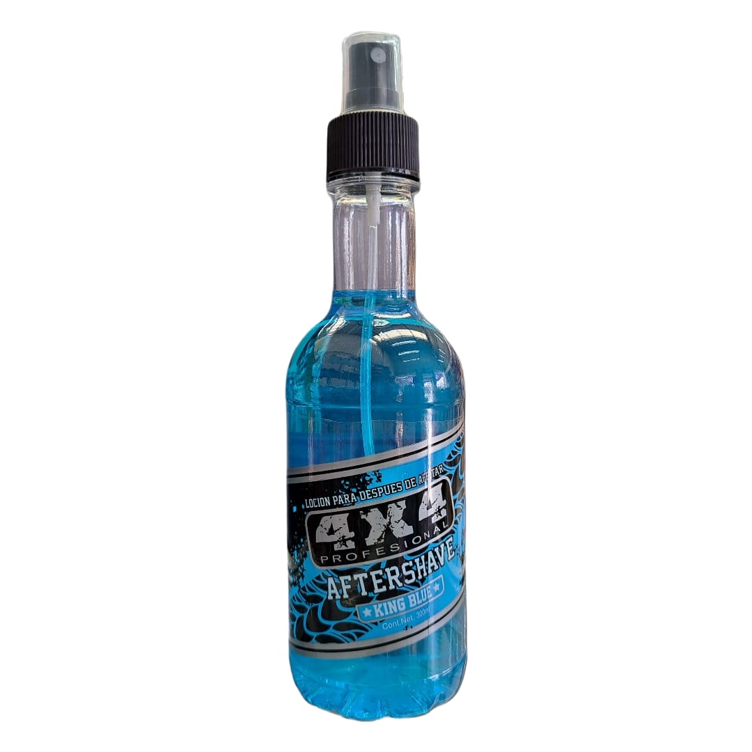 Aftershave King Blue 300ml 4x4 Profesional Barbell Belleza