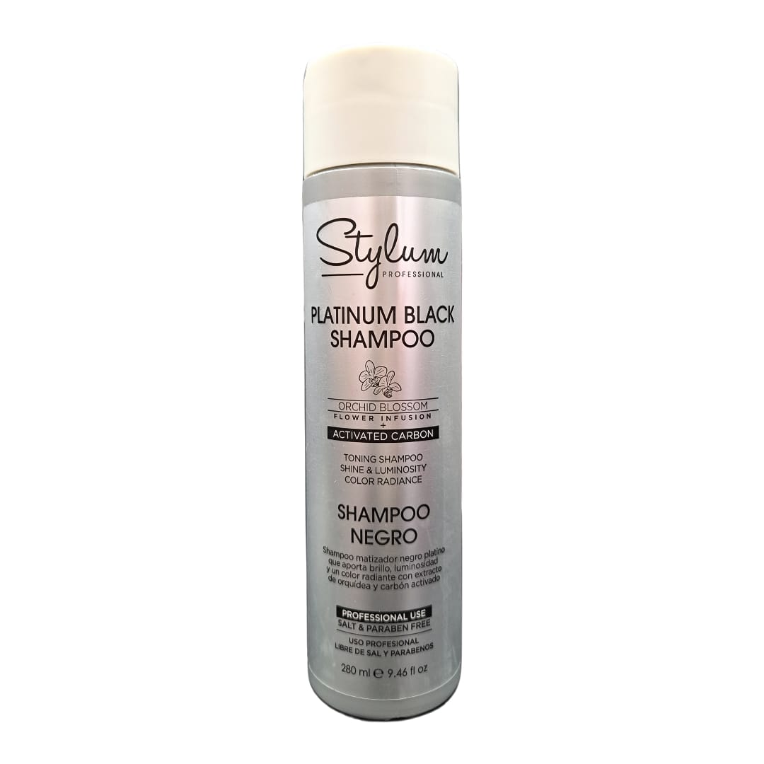 Platinum Black Shampoo 280ml - Stylum Professional