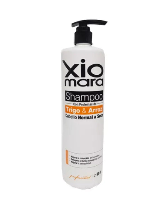 Shampoo p/cabello normal a seco con TRIGO Y ARROZ 450ml - Xiomara