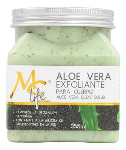 Exfoliante de Aloe Vera corporal 355ml - Mc Life