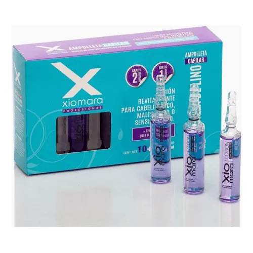Ampolleta Semilla de Lino SIN ENJUAGUE caja 12pzs/10ml cu - Xiomara