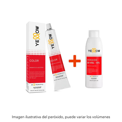 Yellow tinte 100ml con peroxido - Alfaparf
