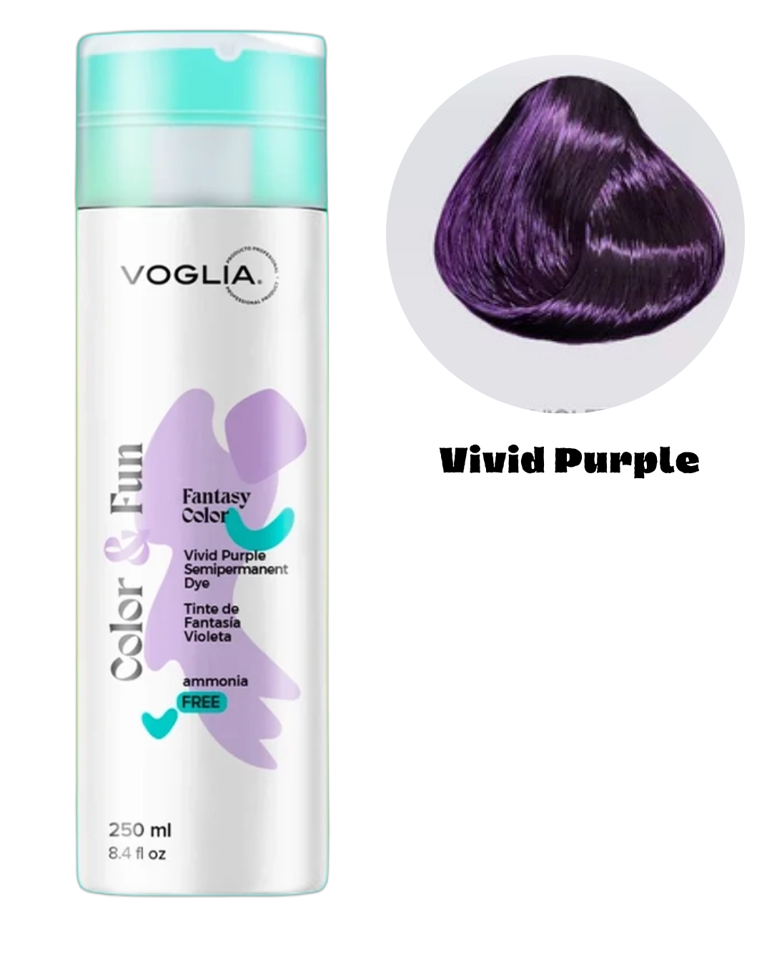 Color & Fun (TINTE FANTASIA VIOLETA) 250ml - Voglia