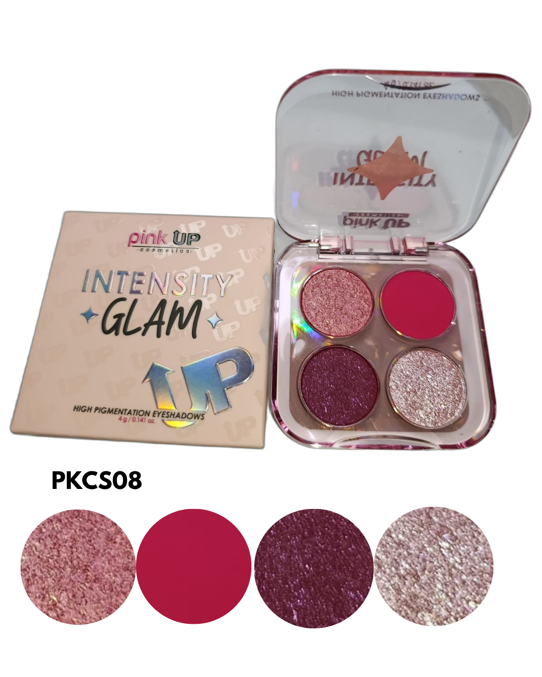 Intensity Glam sombras 4 tonos - PINK UP