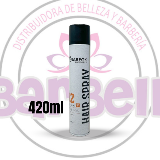 Spray fijador p/cabello 02 Strong Hold 420ml - Baregk