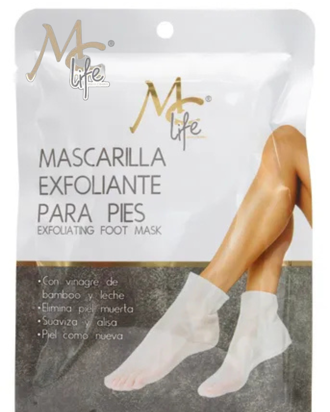 Mascarilla exfoliante para pies 38g - Mc Life
