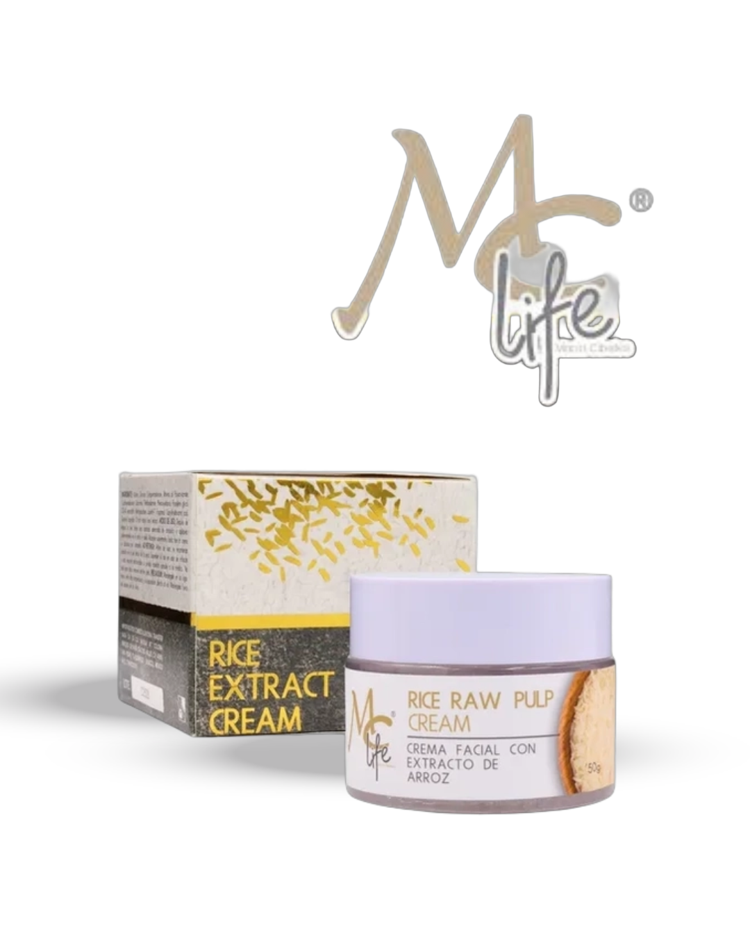 Crema Facial con extracto de arroz 50g - Mc Life