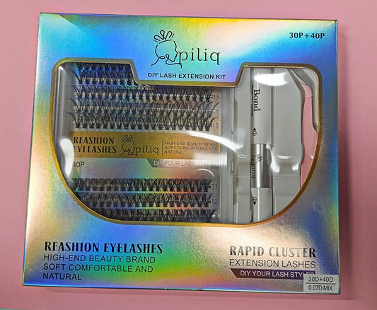 Kit de pestañas con pegamento y aplicador 30P/40P - Ari PILIQ Diy