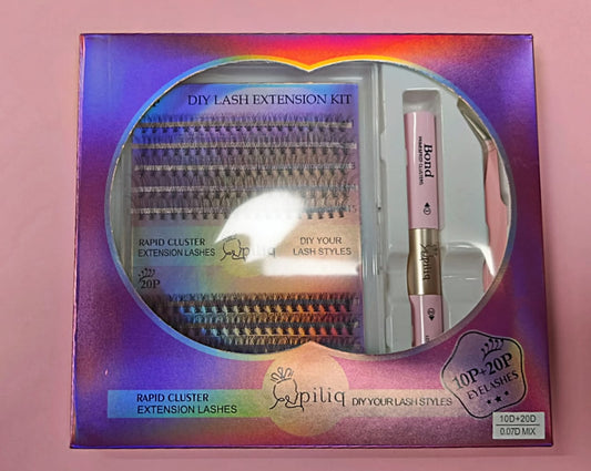 Kit de pestañas con pegamento y aplicador 10P/20P - Ari PILIQ Diy