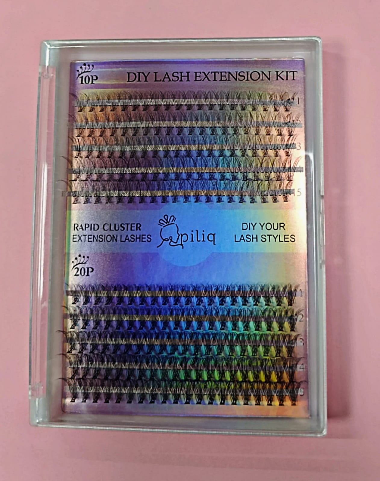 Kit de pestañas con pegamento y aplicador 10P/20P - Ari PILIQ Diy