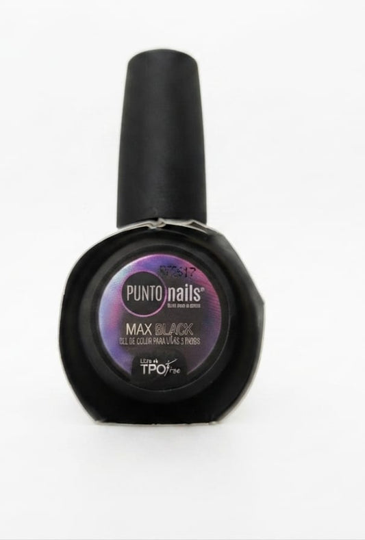 Max Black Color Gel TPO free 30ml - Punto Nails