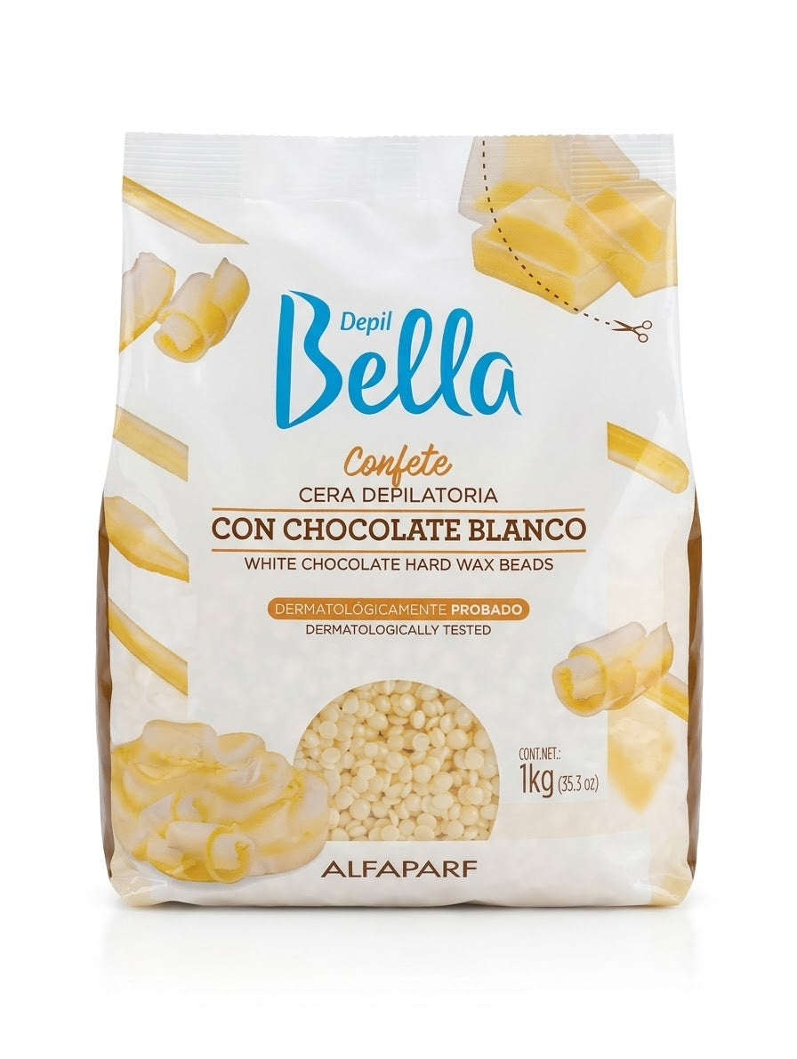 Cera depilatoria granulada CHOCOLATE BLANCO  1 kilo - Depil Bella Alfaparf