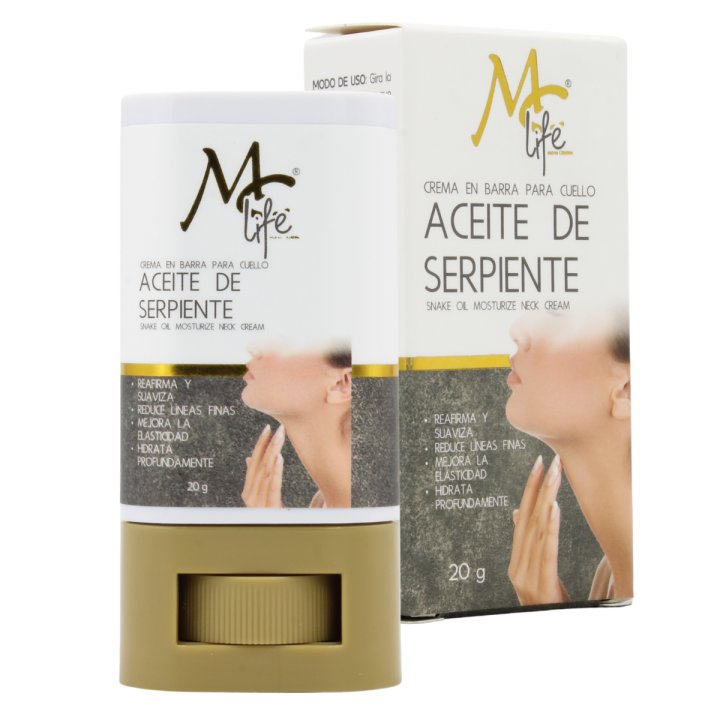 Crema p/ cuello con aceite de serpiente 20g - Mc life