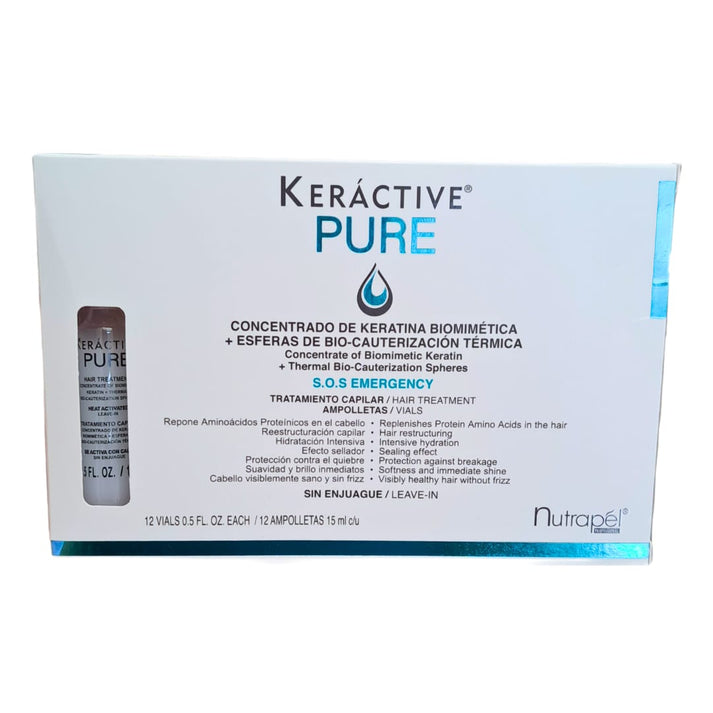 Keractive pure tratamiento ampolletas - Nutrapel – Barbell Belleza