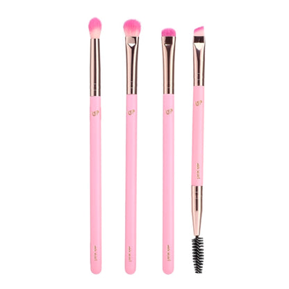 Cosmetiquera Puffer con Set de brochas 12 pzs - Pink Up