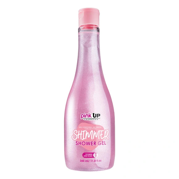 Shimmer Shower Gel Flowers and Roses 350ml - Pink Up Body Care
