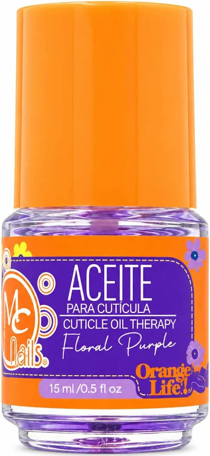 Aceite para cutícula Orange life FLORAL PURPLE 15ml - Mc